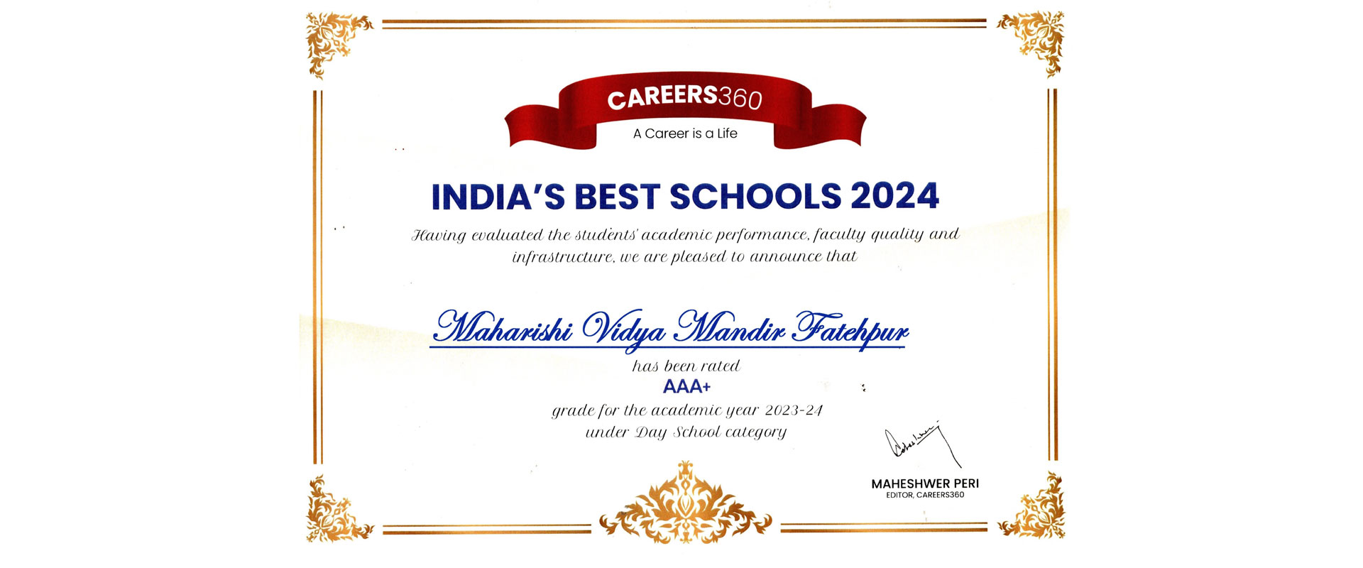 India's best school 2024